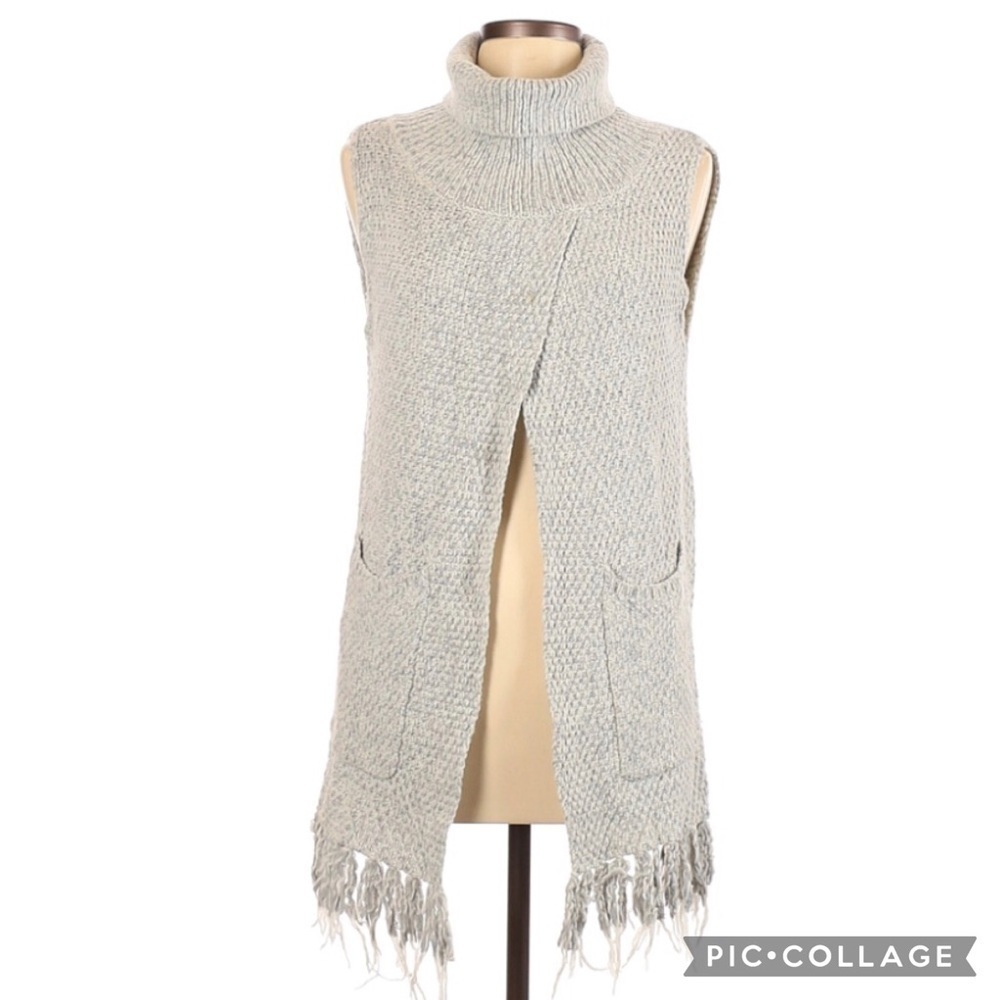 Thakoon Addition Wool Blend Turtleneck Sweater Top - image 1